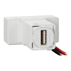 30 USB CHARGER TYPE A 1.5A 240V WHITE
