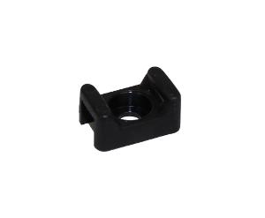 CABLE TIE MOUNT SCREW IN 15X10MM BLACK