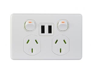 DUAL USB CHARGER P/POINT 5V 1.7AA/3.4A