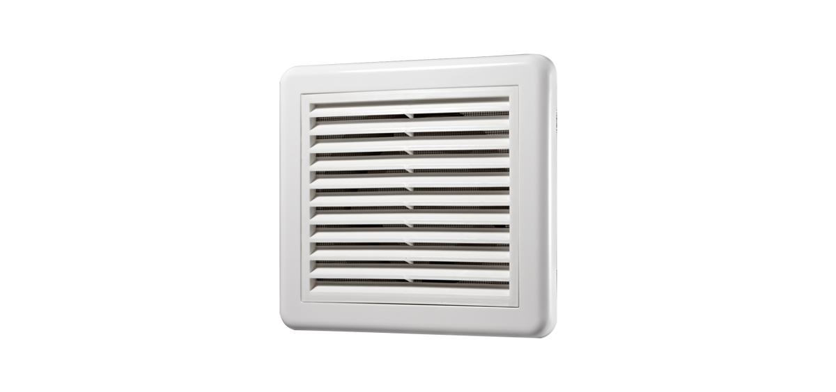 FIXED GRILLE SQUARE 150MM WHITE
