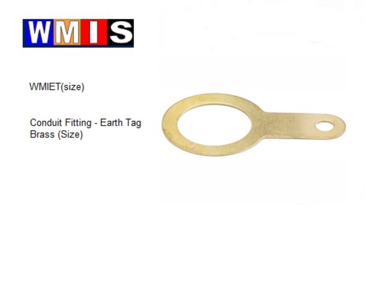 EARTH TAG 40MM BRASS